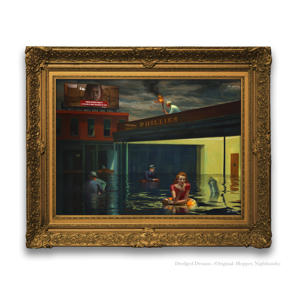 - Dredged Dreams -(Original- Hopper, Nighthawks)